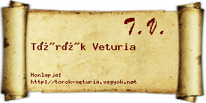 Török Veturia névjegykártya